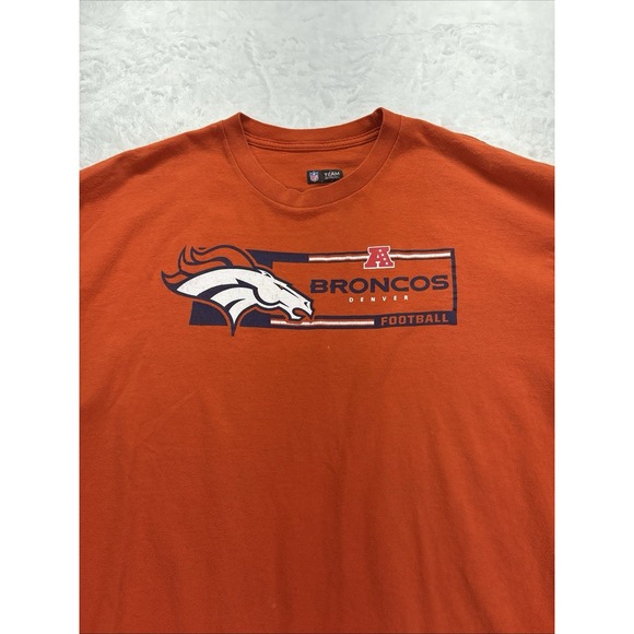 NFL Other - Denver Broncos Football T Shirt Orange NFL Team Apparel Size XL